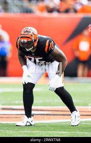 Cincinnati Bengals offensive tackle Orlando Brown Jr. (75) prepares to  perform a drill during the NFL football team's training camp, Thursday,  July 27, 2023, in Cincinnati. (AP Photo/Jeff Dean Stock Photo - Alamy