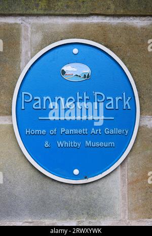 Pannett Park in Whitby, home of the Pannett Art Gallery & Whitby Museum, in North Yorkshire, UK Stock Photo