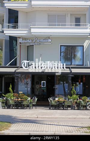 Vlore, Albania, Saturday 26 August 2023 exploring public houses and architects style hunting for beautiful places to live high quality big size summer Stock Photo