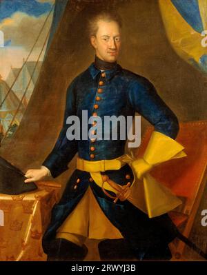 Charles XII, Carl XII, Carolus Rex (1682 – 1718), King of Sweden, Karl XII, 1707. Portrait of Charles XII by Johan David Schwartz, 1706 Stock Photo