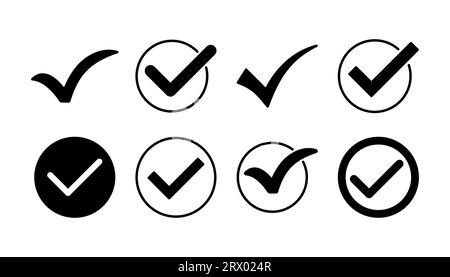 check icon vector. check mark icon. check list button icon. Stock Vector