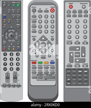 Layered vector illustration of Remote Control. Stock Vector