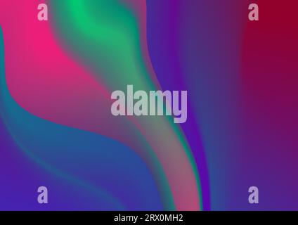 Abstract colorful liquid waves futuristic background. Vector design Stock Vector