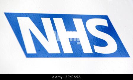 File photo dated 23/04/12 of an NHS logo, as the Care Quality Commission have taken enforcement action against Brooklands hospital in Birmingham after patients were found to have ingested batteries and screws amidst a catalogue of failings. Stock Photo