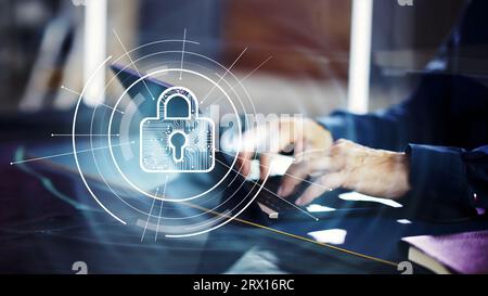 VPN Web Security Technology For Computer Network Stock Photo