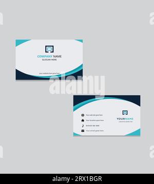 Professional creative business card template design Stock Vector