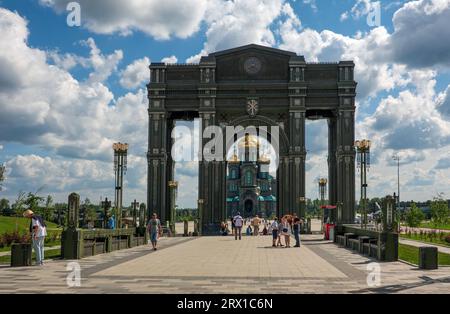 Moscow, Russia 8 July, 2023. Church of the Resurrection in Patriot Park, main temple of the Armed Forces of Russia, Moscow region Stock Photo