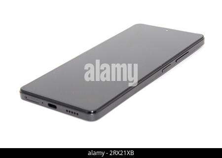 Smartphone isolated on white background Stock Photo
