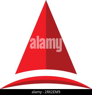 3d A letter logo concept Stock Vector