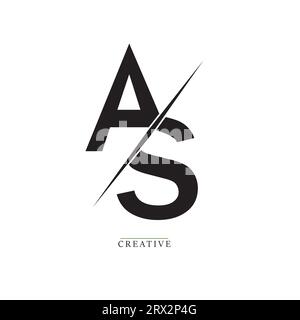 AS logo with vectorize format Stock Vector