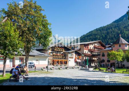 Mallnitz: village center Mallnitz in Nationalpark Hohe Tauern, Kärnten, Carinthia, Austria Stock Photo