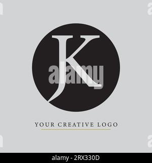 JK logo with vector format, name, brand, company Stock Vector