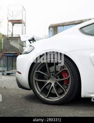 Porsche Cayman at Czech Republic Stock Photo