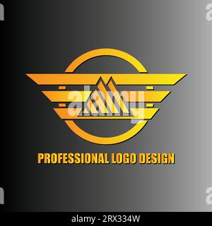 professional logo design, vector logo, brand, company Stock Vector