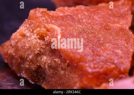 Jaggery Traditional Cane Sugar Cube On Table Stock Photo