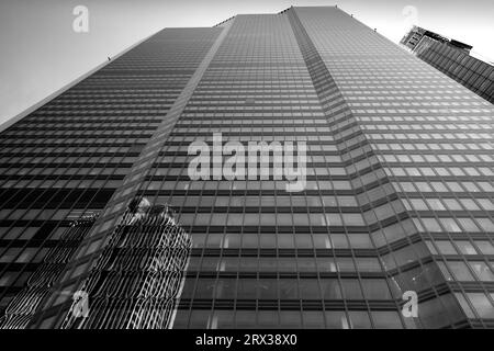 The 22 Bishopsgate Building with a Reflection Of The Nearby Tower 42, City of London, London, UK. Stock Photo