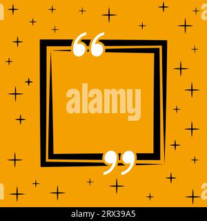 Abstract concept dialogue blank speech square quote text bubble Stock Vector