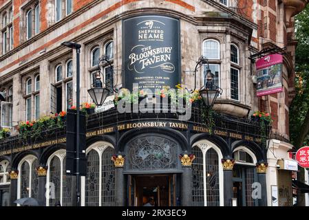 London, UK. 2nd Aug, 2023. Dating back to 1856 and Grade II listed, The Bloomsbury Tavern was once the final watering hole en route to the hangman's noose at Marble Arch. (Credit Image: © John Wreford/SOPA Images via ZUMA Press Wire) EDITORIAL USAGE ONLY! Not for Commercial USAGE! Stock Photo