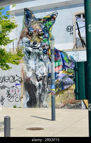 Portuguese street art Stock Photo