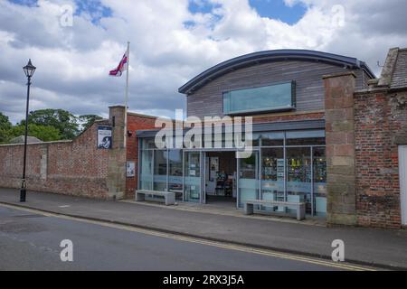 Bamburgh, England - 13 July, 2023: Entrance to the Grace Darling Museum, in Bamburgh, Northumberland Stock Photo