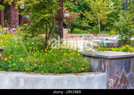 Gualala Arts Center in Gualala, California, on the northern coast, State Road 1. Stock Photo