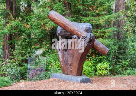 Gualala Arts Center in Gualala, California, off the scenic state road 1, along California's northern coast. Stock Photo