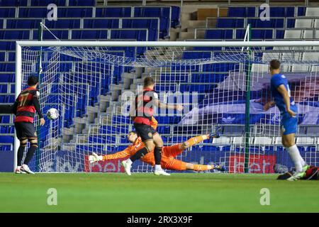 Birmingham, UK. 22nd Sep, 2023. QPR's goalkeeper, Asmir Begović in action during the EFL Sky Bet Championship match between Birmingham City and Queens Park Rangers at St Andrews, Birmingham, England on 22 September 2023. Photo by Stuart Leggett. Editorial use only, license required for commercial use. No use in betting, games or a single club/league/player publications. Credit: UK Sports Pics Ltd/Alamy Live News Stock Photo