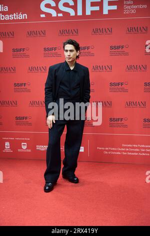 Donostia / San Sebastian. Spain. 22nd Sep 2023,  Enzo Vogrincic attended 'Society of the Snow' Red Carpet during 71st San Sebastian International Film Festival at Victoria Eugenia Theatre on September 22, 2023 in Donostia / San Sebastian, Spain Stock Photo