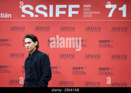 Donostia / San Sebastian. Spain. 22nd Sep 2023,  Enzo Vogrincic attended 'Society of the Snow' Red Carpet during 71st San Sebastian International Film Festival at Victoria Eugenia Theatre on September 22, 2023 in Donostia / San Sebastian, Spain Stock Photo