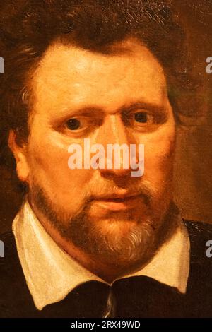 England, London, Portrait of Ben Jonson (1572-1637) by Abraham van Blyenberch dated about 1617 Stock Photo