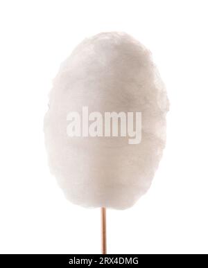 One sweet cotton candy isolated on white Stock Photo - Alamy