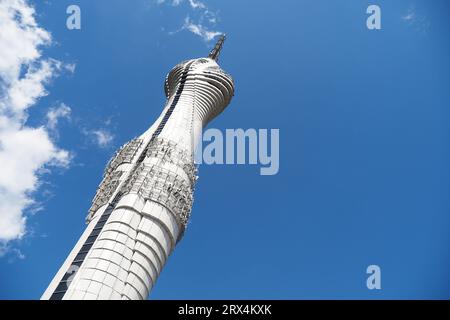 turkey istanbul 17 june 2023. Kucuk Camlica TV Radio Tower in Istanbul Stock Photo