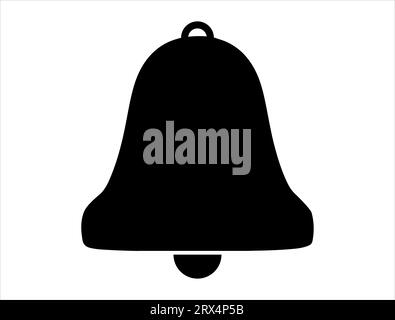 Bell silhouette vector art Stock Vector