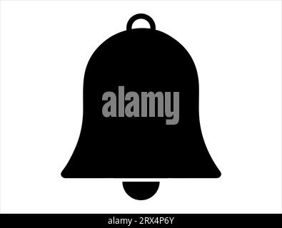 Bell silhouette vector art Stock Vector