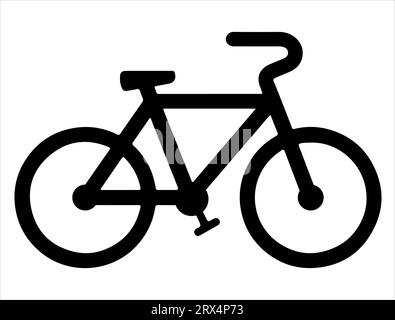 Bicycle silhouette vector art Stock Vector