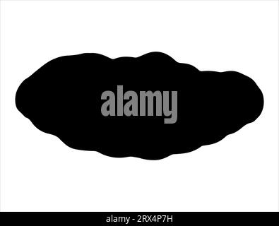 Bread silhouette vector art white background Stock Vector