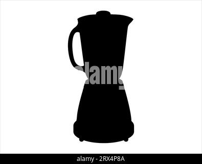Blender silhouette vector art white background Stock Vector