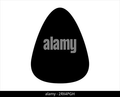 Candy corn silhouette vector art white background Stock Vector