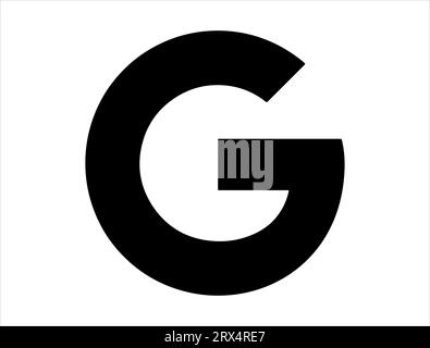 Google symbol silhouette vector art Stock Vector