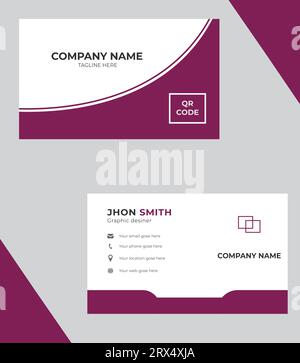 Modern creative business card design template Stock Vector