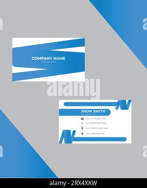 Modern creative business card design template Stock Vector