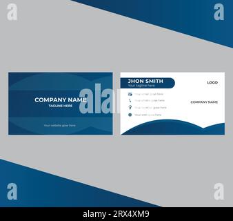 Modern creative business card design template Stock Vector