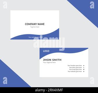 Modern creative business card design template Stock Vector