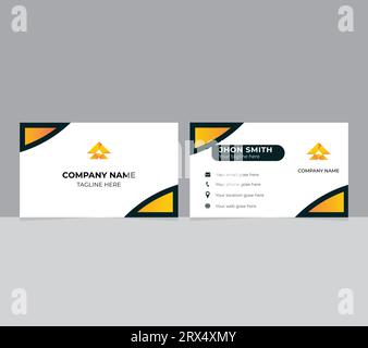 Professional creative business card design Stock Vector