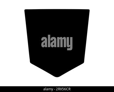 Pocket silhouette vector art white background Stock Vector