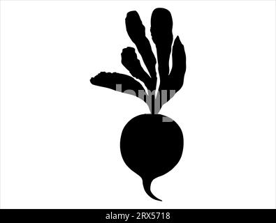 Redish silhouette vector art white background Stock Vector