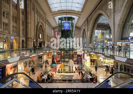 Einkaufszentrum Promenaden, Hauptbahnhof, Leipzig, Sachsen, Deutschland Stock Photo