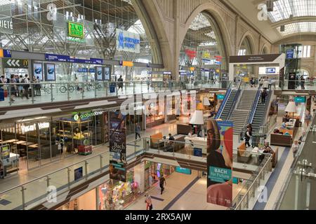 Einkaufszentrum Promenaden, Hauptbahnhof, Leipzig, Sachsen, Deutschland Stock Photo