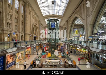 Einkaufszentrum Promenaden, Hauptbahnhof, Leipzig, Sachsen, Deutschland Stock Photo