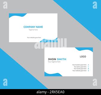 Creative modern business card design template Stock Vector